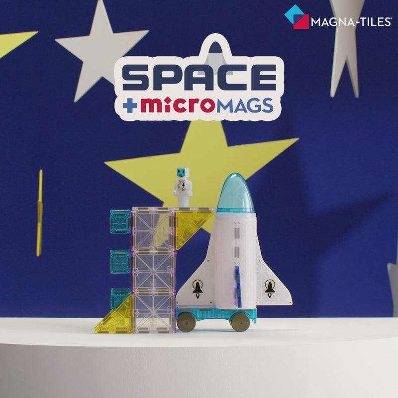 Μαγνητικό Παιχνίδι 32 Κομματιών Space Magna Tiles