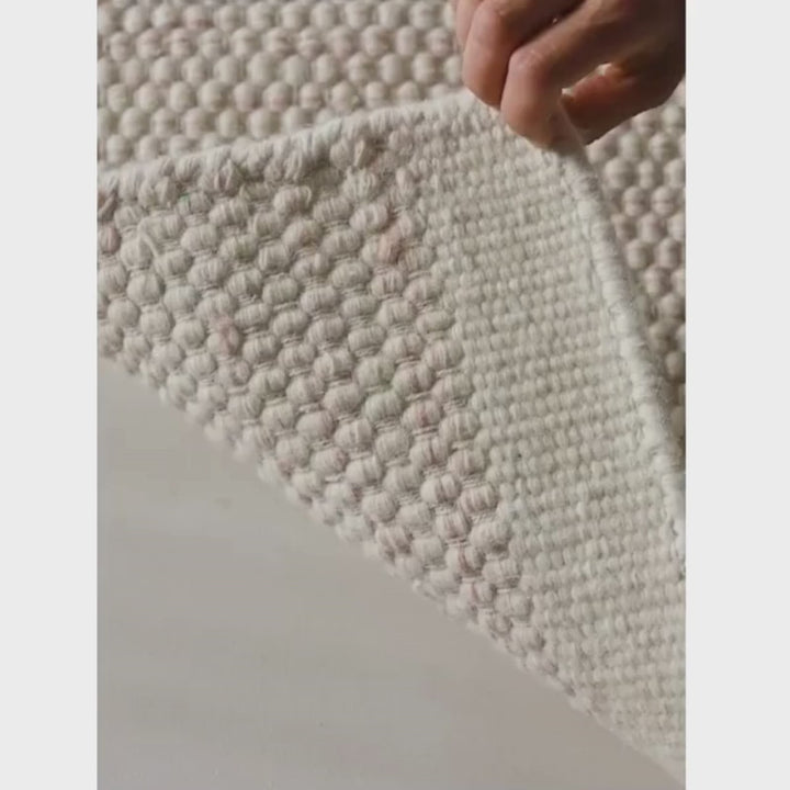 Μάλλινο Χαλί Rocky Blue 90x130cm