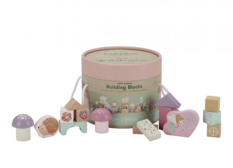 Σετ Ξύλινα Τουβλάκια Fairy Garden Little Dutch