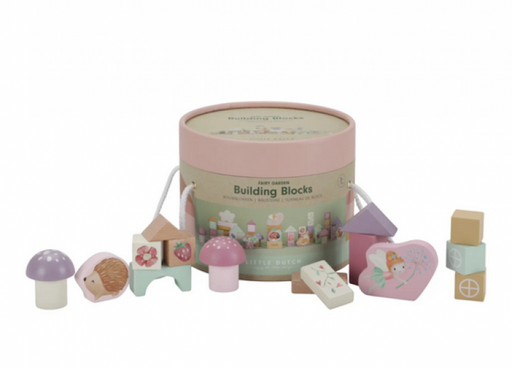 Σετ Ξύλινα Τουβλάκια Fairy Garden Little Dutch