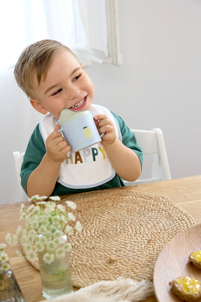 Εκπαιδευτικό Ποτηράκι Με Διπλό Χερούλι Happy Fruits Lemon