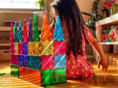 Μαγνητικό Παιχνίδι 100 Κομματιών Clear Colors Magna Tiles