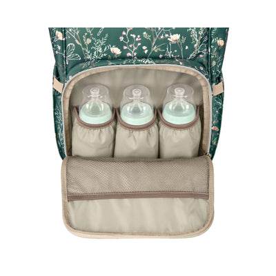 Τσάντα Πλάτης - Αλλαξιέρα Siena Luxe Secret Garden Deep Green KikkaBoo