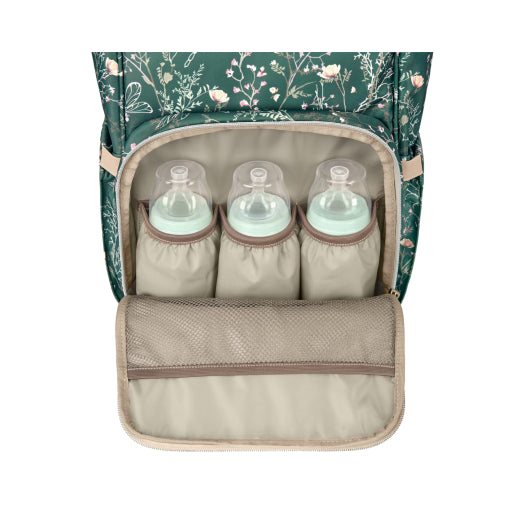 Τσάντα Πλάτης - Αλλαξιέρα Siena Luxe Secret Garden Deep Green KikkaBoo