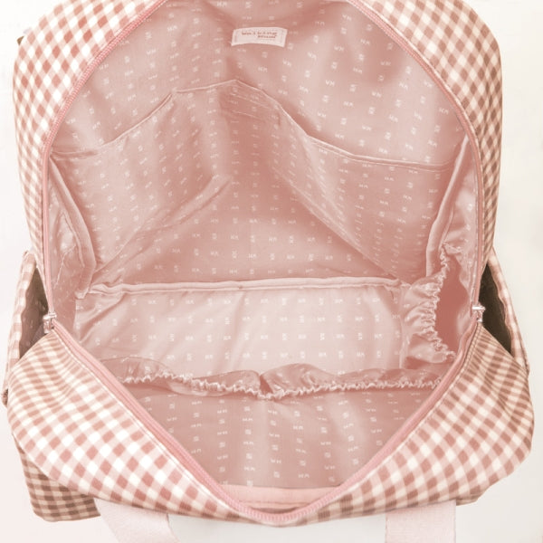 Τσάντα πλάτης - Αλλαξιέρα I Love Vichy Pink