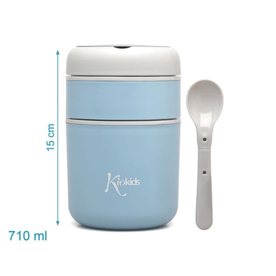 Θερμοδοχείο Φαγητού Με Κουταλάκι 710ml Blue