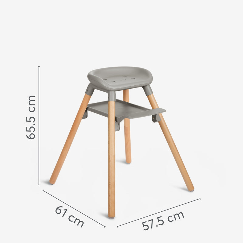 Καρεκλάκι Φαγητού 6 σε 1 Woody Beige KikkaBoo