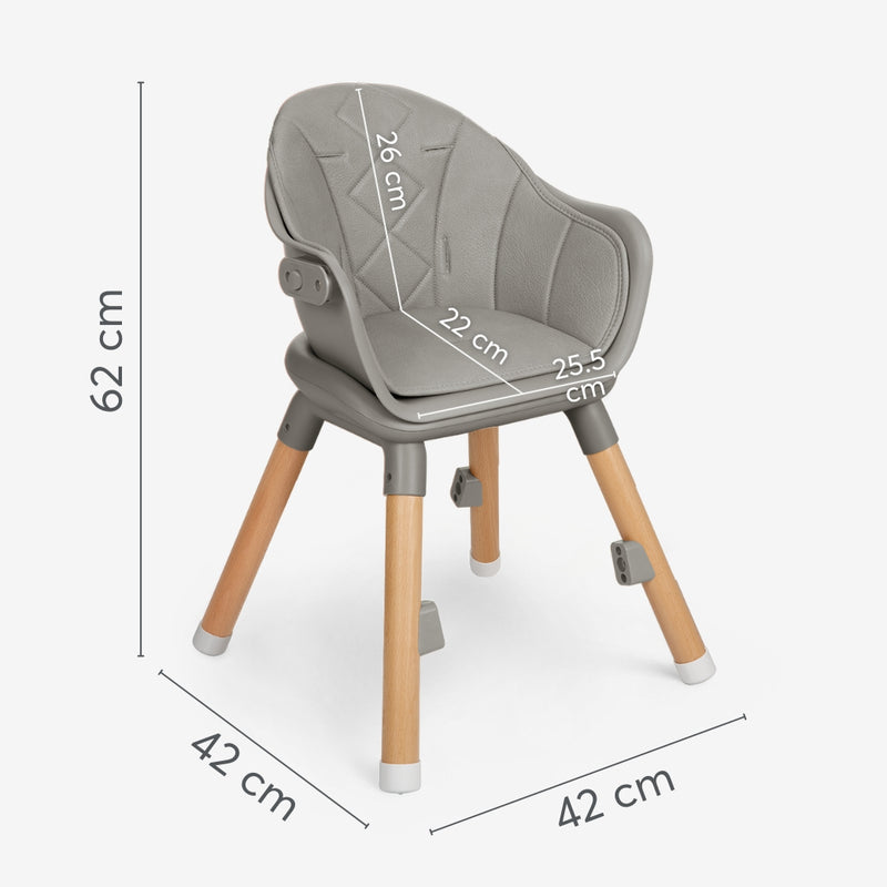 Καρεκλάκι Φαγητού 6 σε 1 Woody Beige KikkaBoo