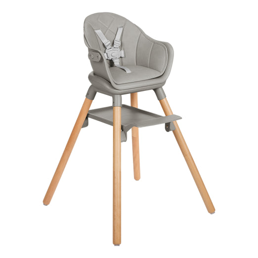Καρεκλάκι Φαγητού 6 σε 1 Woody Grey KikkaBoo
