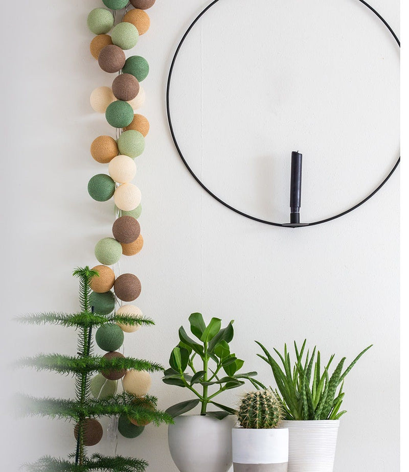 Cotton Ball Lights Φωτιστικό Γιρλάντα Forest Green