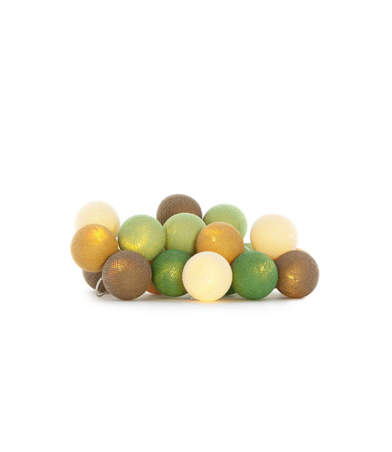 Cotton Ball Lights Φωτιστικό Γιρλάντα Forest Green