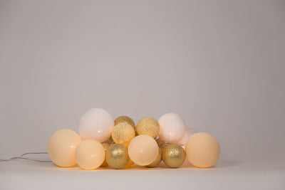 Cotton Ball Lights Φωτιστικό Γιρλάντα Touch of Gold