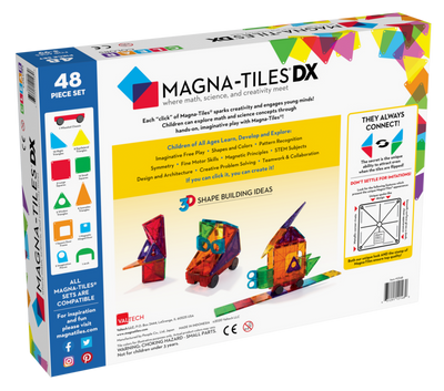 Magna-Tiles Μαγνητικό Παιχνίδι 48 Κομματιών DX