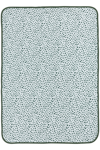 Κουβέρτα Αγκαλιας Fleece Cheetah Forest Green 75x100cm