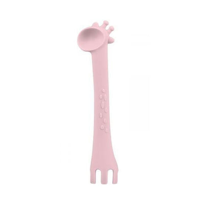 Κουτάλι Σιλικόνης Giraffe Pink