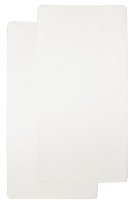 Σεντόνι Mε Λάστιχο 2τμχ Jersey  Off White 70x140/50 cm