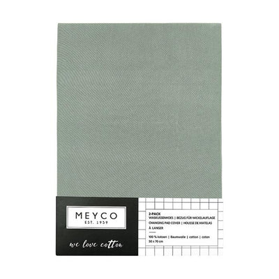 Meyco Κάλυμμα Αλλαξιέρας 2τμχ 50x70 cm Stone Green