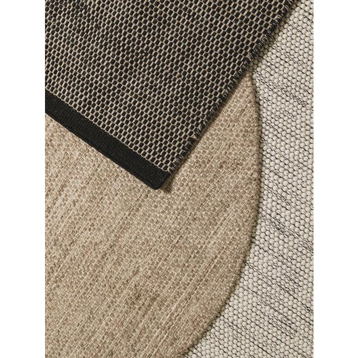 Μάλλινο Χαλί Rocco Black/White