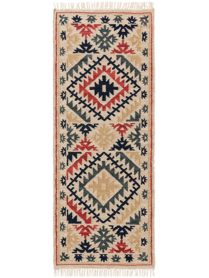 Διάδρομος Μάλλινος Zohra Multicolour 80x200cm