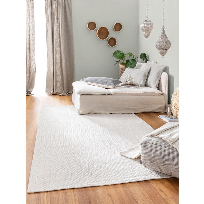Χαλί Βαμβακερό Πλενόμενο Cooper Light Grey