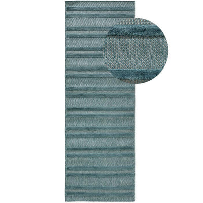 Διάδρομος In & Outdoor Bonte Turquoise  75x220cm