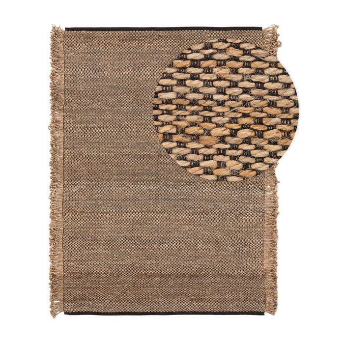 Χαλί Γιούτα Alexandra Beige Black