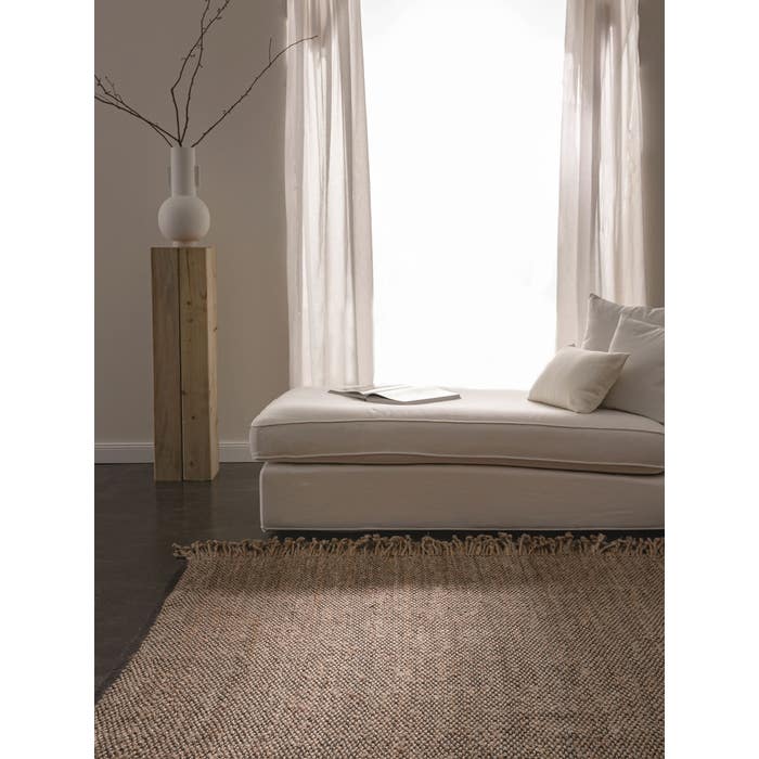 Χαλί Γιούτα Alexandra Beige Black