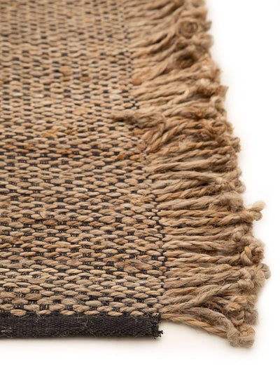 Χαλί Γιούτα Alexandra Beige Black