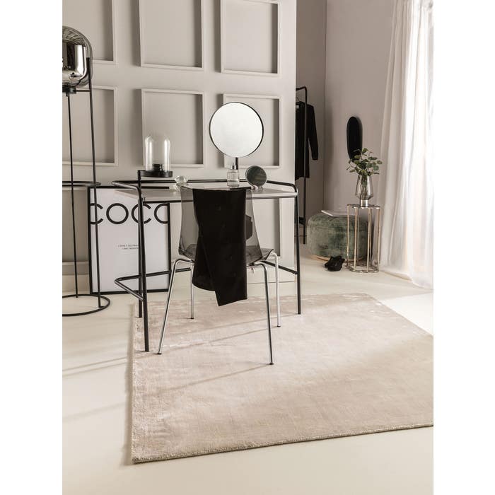 Χαλί Βισκόζη Τετράγωνο Nela Ivory 160x160cm