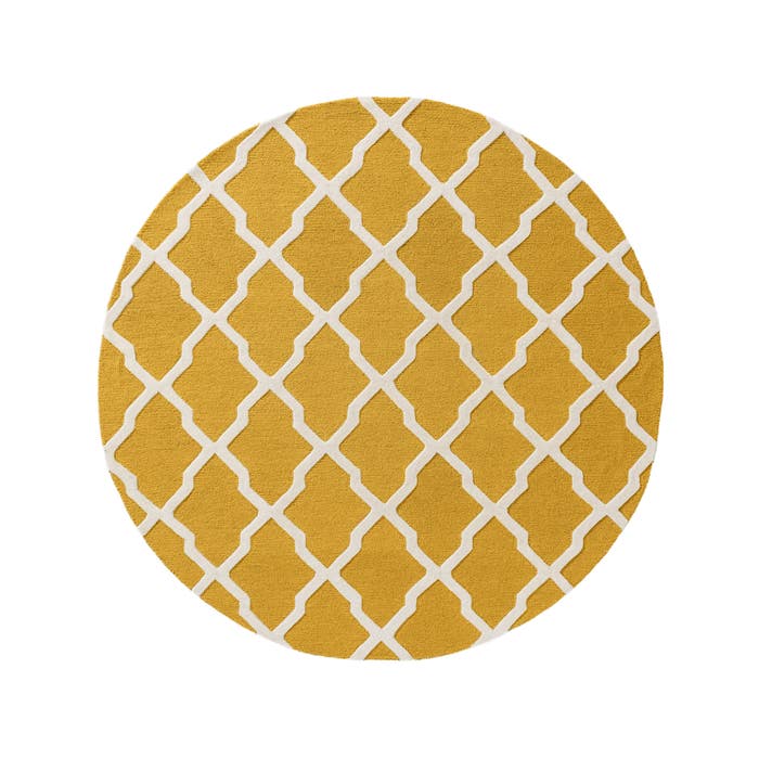 Μάλλινο Χαλί Στρογγυλό Windsor Yellow