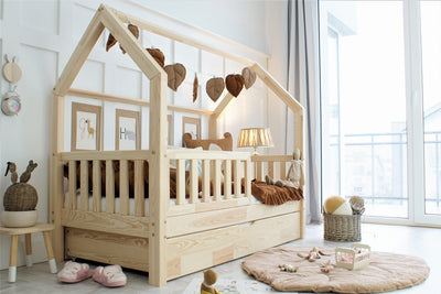 Παιδικό Κρεβάτι Bianco Plus Με Αποθηκευτικό Χώρο / Δεύτερο Κρεβάτι από Φυσικό ξύλο 90x200cm - 10% Έκπτωση Στο Στρώμα