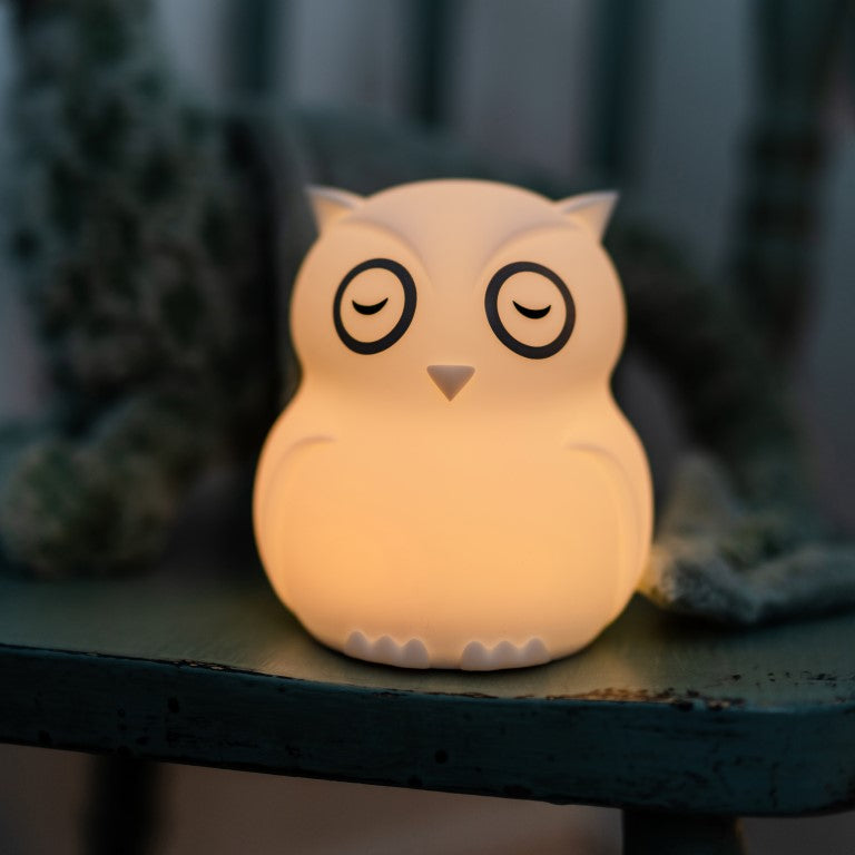 Φορητό Φωτάκι Νυκτός Από Σιλικόνη "Owl" (USB Φόρτιση)