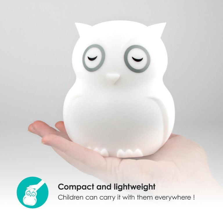 Φορητό Φωτάκι Νυκτός Από Σιλικόνη "Owl" (USB Φόρτιση)