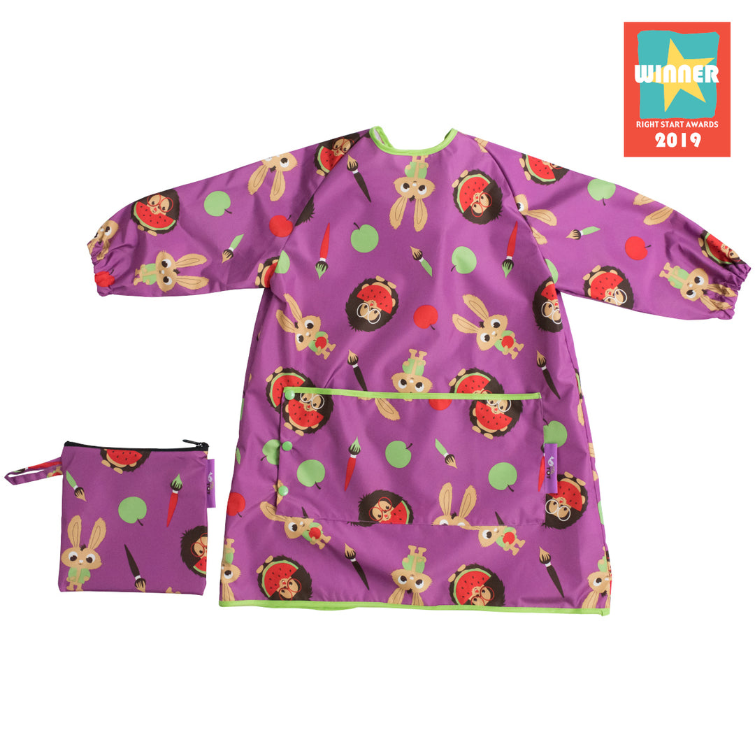 Μακριά Σαλιάρα Με Μανίκια Coverall Plum Purple 6m-3 Ετών