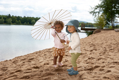 Παιδικό Καπέλο Με Γείσο Και Προστασία Λαιμού UPF 80+Blue