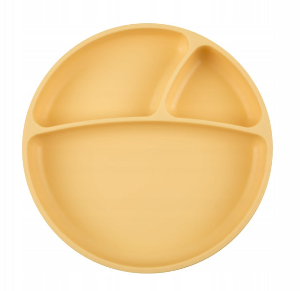 MinikOiOi Πιάτο Με Διαχωριστικά Portions Yellow