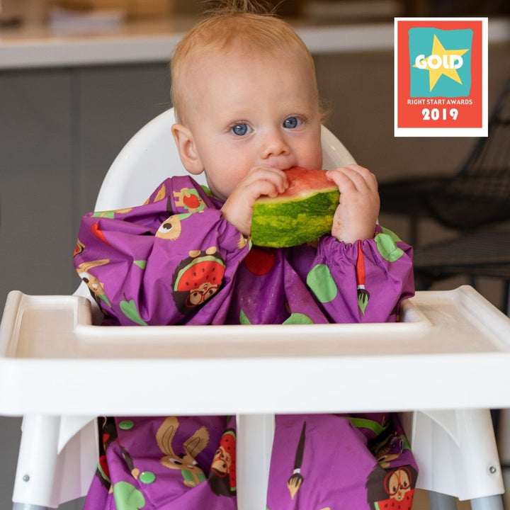 Μακριά Σαλιάρα Με Μανίκια Coverall Plum Purple 6m-3 Ετών