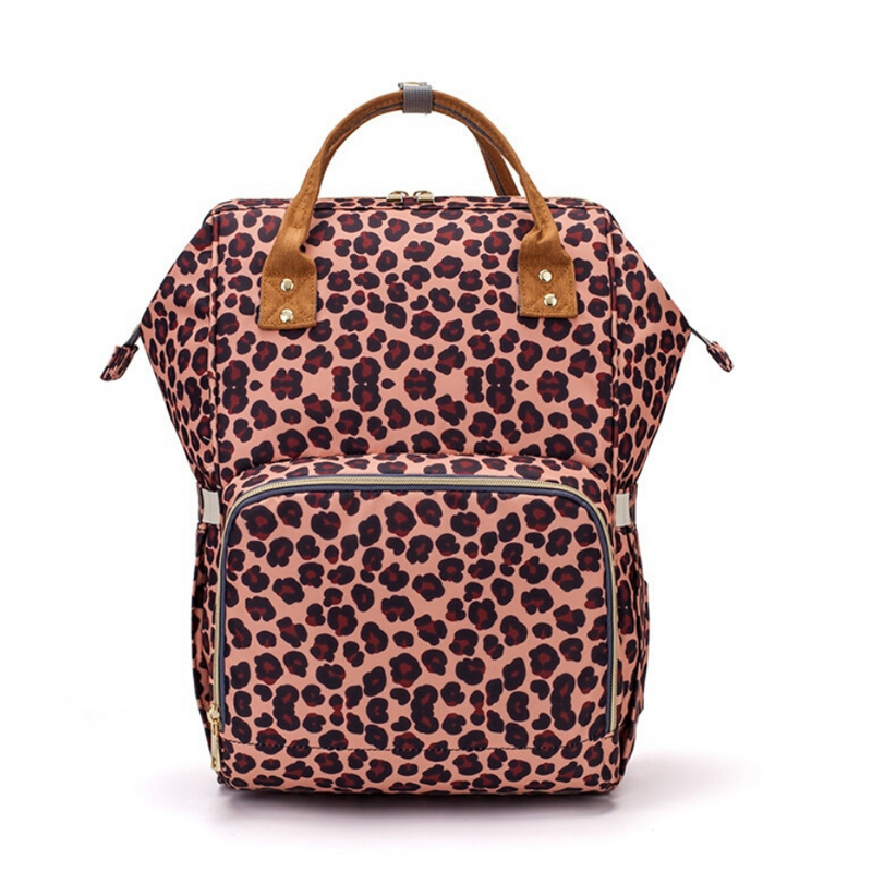 Τσάντα Αλλαξιέρα Πλάτης Leopard Pink
