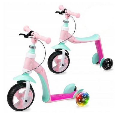 Ποδήλατο Ισορροπίας & Πατίνι 2 Σε 1 Ellios Pink