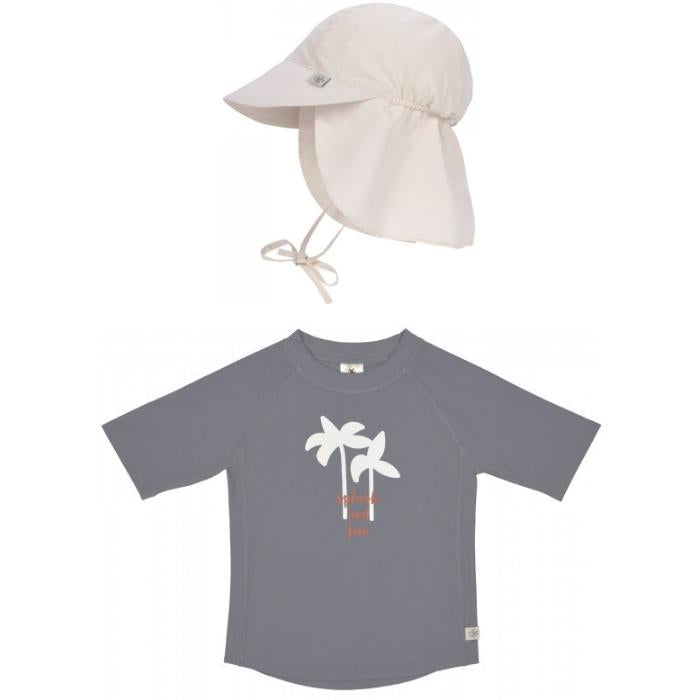 Σετ Αντιηλιακό Μπλουζάκι Και Καπέλο Με Γείσο UPF 80+ 18 μηνών