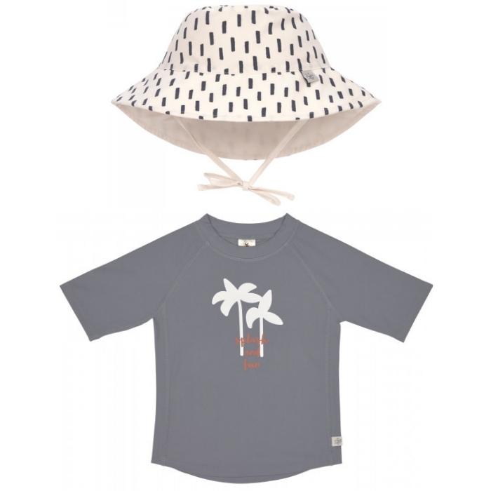 Σετ Αντιηλιακό Μπλουζάκι Και Καπέλο Bucket Με Δείκτη Προστασίας 18Μηνών