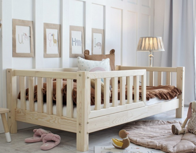 Παιδικό Κρεβάτι Basic Love από Φυσικό ξύλο 190x90cm ( 10εκ ποδαράκι) - 10% Έκπτωση Στο Στρώμα