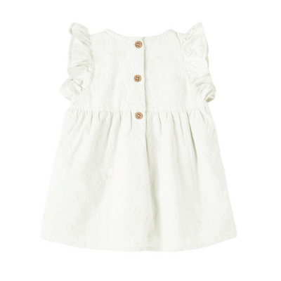 Φόρεμα Αμάνικο Με Βολάν Bright White