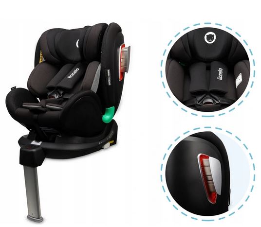 Κάθισμα Αυτοκινήτου Antoon RWF i-Size Isofix 40-105 ή 0-18Kg  Black Lionelo