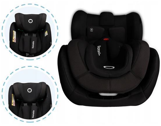 Κάθισμα Αυτοκινήτου Antoon RWF i-Size Isofix 40-105 ή 0-18Kg  Black Lionelo