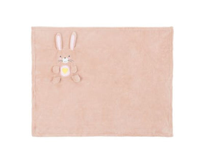 Κουβέρτα Fleece Αγκαλιάς 3D Pink Bunny