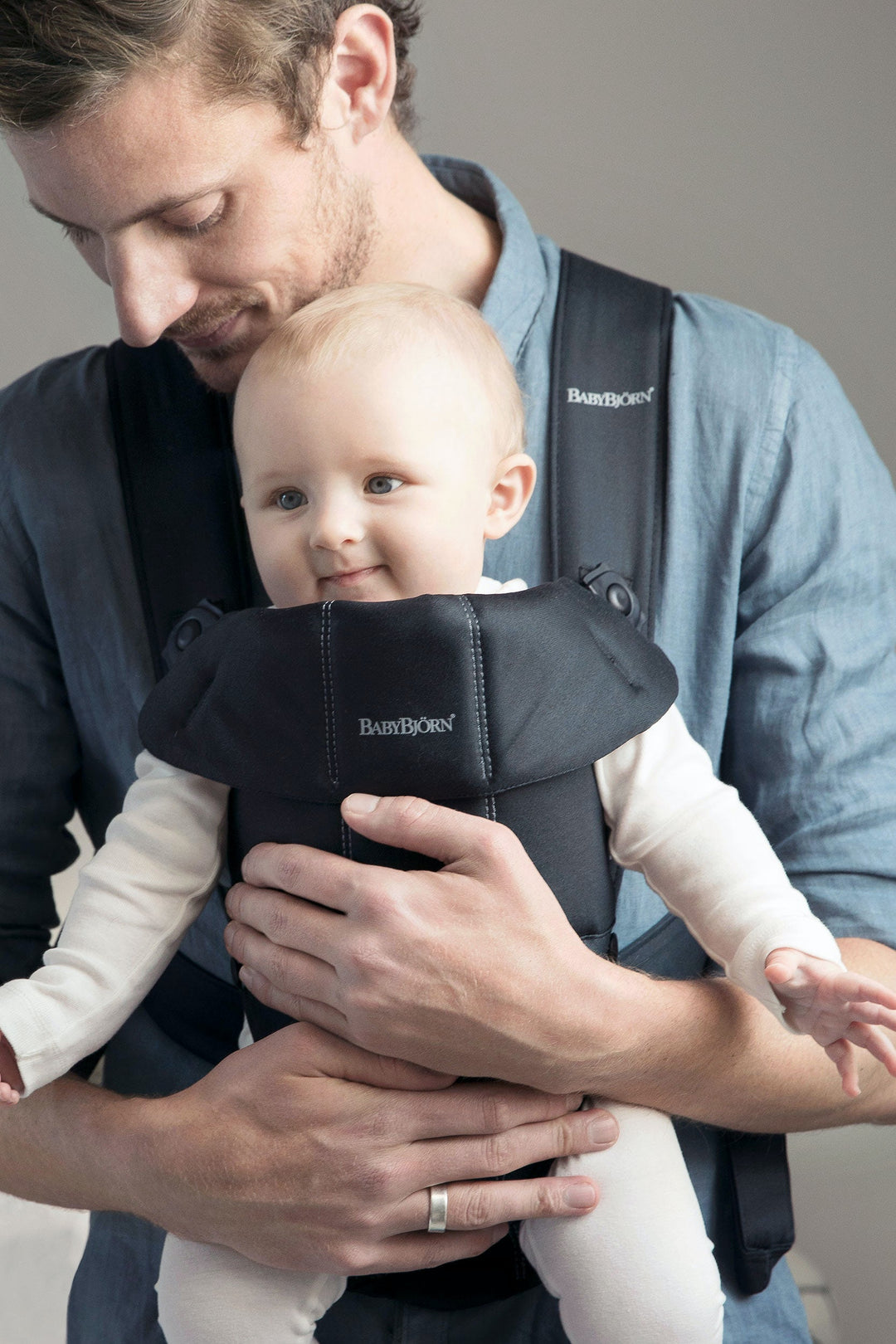 Μάρσιπος Mini Woven Black BabyBjorn