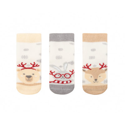 Σετ Χριστουγεννιάτικα Καλτσάκια Thermal Socks Polar Christmas 0-6m