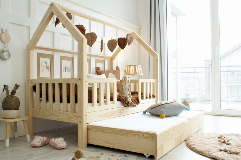 Παιδικό Κρεβάτι Bianco Plus Από Φυσικό Ξύλο 190x90cm Με Δεύτερο Κρεβάτι - 10% Έκπτωση Στο Στρώμα