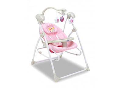 Ηλεκτρικό Ρηλάξ  Baby Swing 3 σε 1 Pink Asalvo